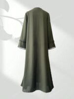⁦عباية نسائية زيتي⁩ - الصورة ⁦3⁩
