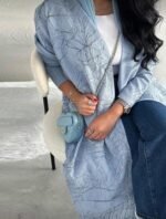 ⁦عباية فضفاضة مشجرة⁩ - الصورة ⁦3⁩