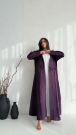 ⁦عباية كتان موف⁩ - الصورة ⁦7⁩