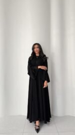 ⁦عباية نص كلوش فاخرة⁩ - الصورة ⁦3⁩