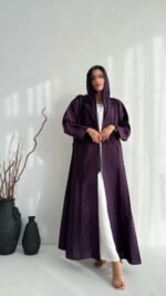 عباية كتان موف