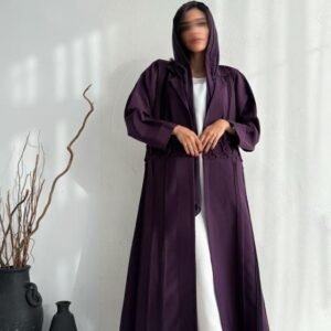 عباية كتان موف