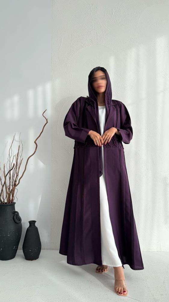 8989bcb0-3e83-4d5d-8f30-6e66d775d7ee-562x1000-OsVfN9LvktlI0tuGlPEbU8mqDHYdS4xK5Kb1kRs3 عباية كتان موف - الصورة 1