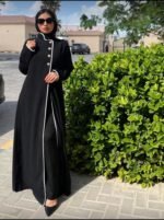 ⁦عباية سوداء شتوي⁩ - الصورة ⁦2⁩