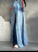 ⁦عباية فضفاضة مشجرة⁩ - الصورة ⁦2⁩