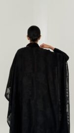 ⁦عباية شيفون مشجرة⁩ - الصورة ⁦3⁩