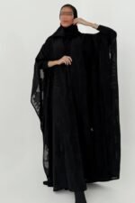 ⁦عباية شيفون مشجرة⁩ - الصورة ⁦2⁩